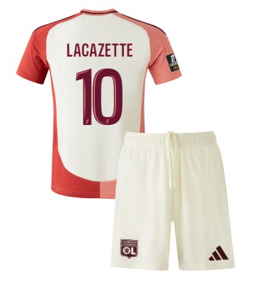 Olympique Lyonnais Alexandre Lacazette #10 Tredje Kläder Barn 2024-25 Kortärmad (+ Korta byxor)